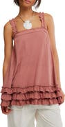 Free People Spring Tide Ruffle Tunic Top