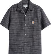 Carhartt Work In Progress Gellar Short Sleeve Cotton Jacquard Camp Shirt