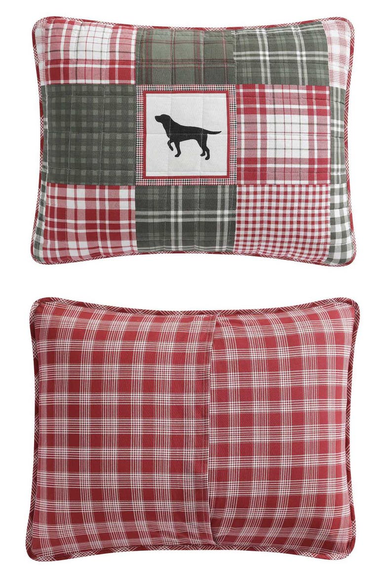 Buddy Patchwork Quilt Set, Alternate, color, IVORY/ RED/ GREEN