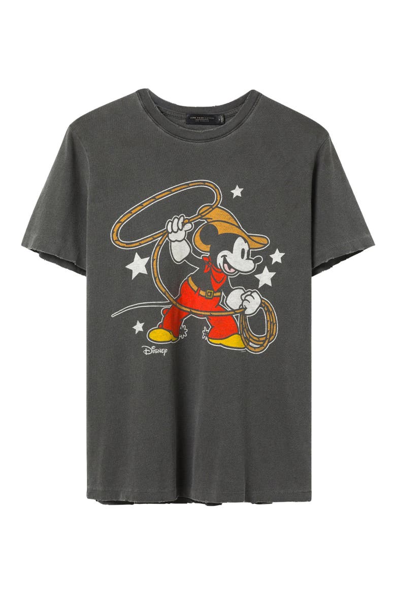 Mickey Mouse Lasso Graphic T-Shirt, Main, color, VINTAGE BLACK