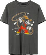 Junk Food Mickey Mouse Lasso Graphic T-Shirt