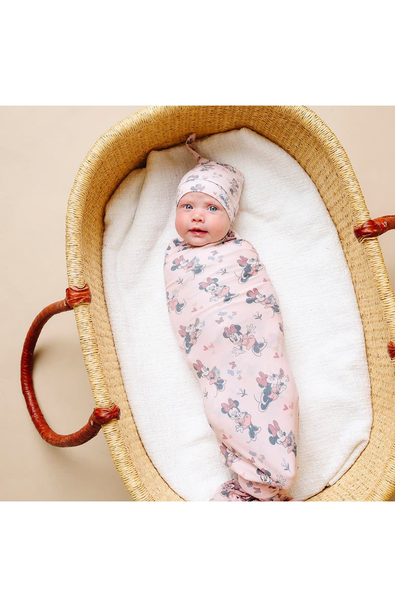 Copper Pearl Mickey Mouse Swaddle Blanket, Alternate, color, Minnie Mouse