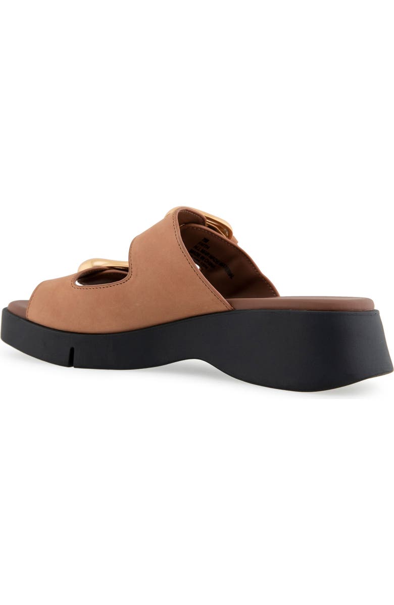 Aerosoles Faith Flatform Slide Sandal, Alternate, color, Tan Leather