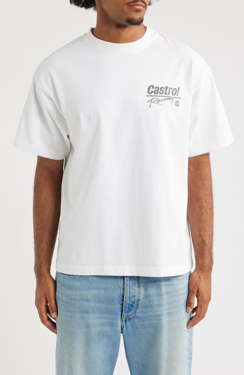 ID Supply Co Castrol Racing Graphic T-Shirt, Main, color, White