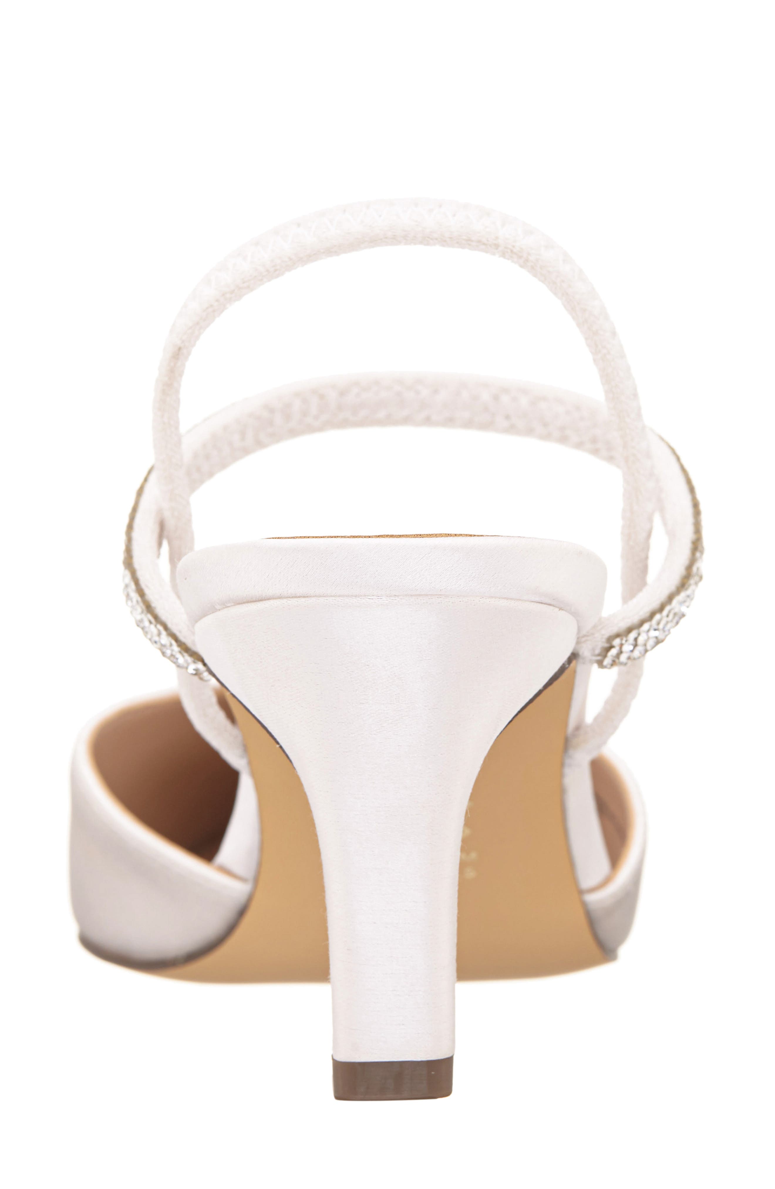 Nina Billie Slingback Pointed Toe Pump, Alternate, color, Ivory