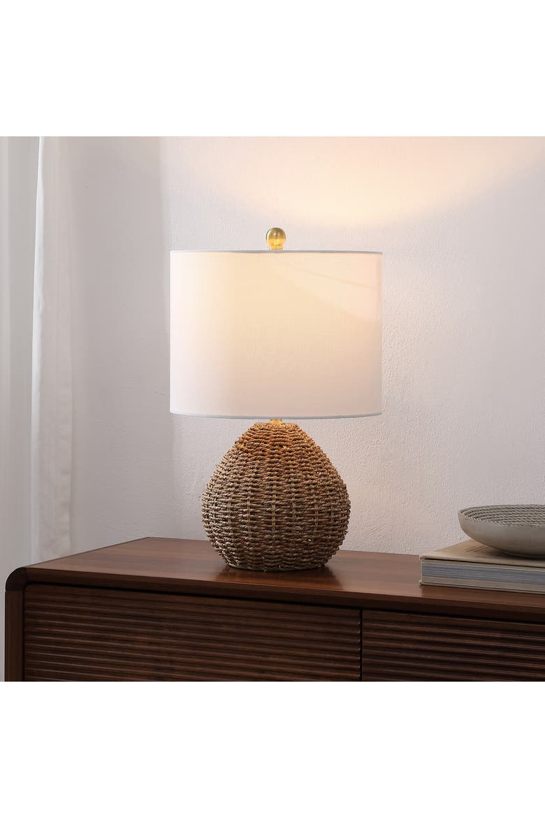 Kona Classic Rattan/Iron LED Table Lamp, Alternate, color, Brown
