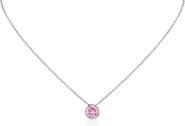 CZ by Kenneth Jay Lane Bezel Birthstone Cubic Zirconia Pendant Necklace