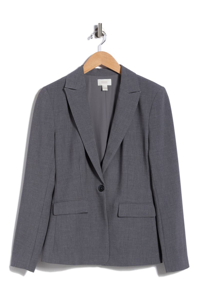 Sculpted Blazer, Alternate, color, GREY DEEP HEATHER