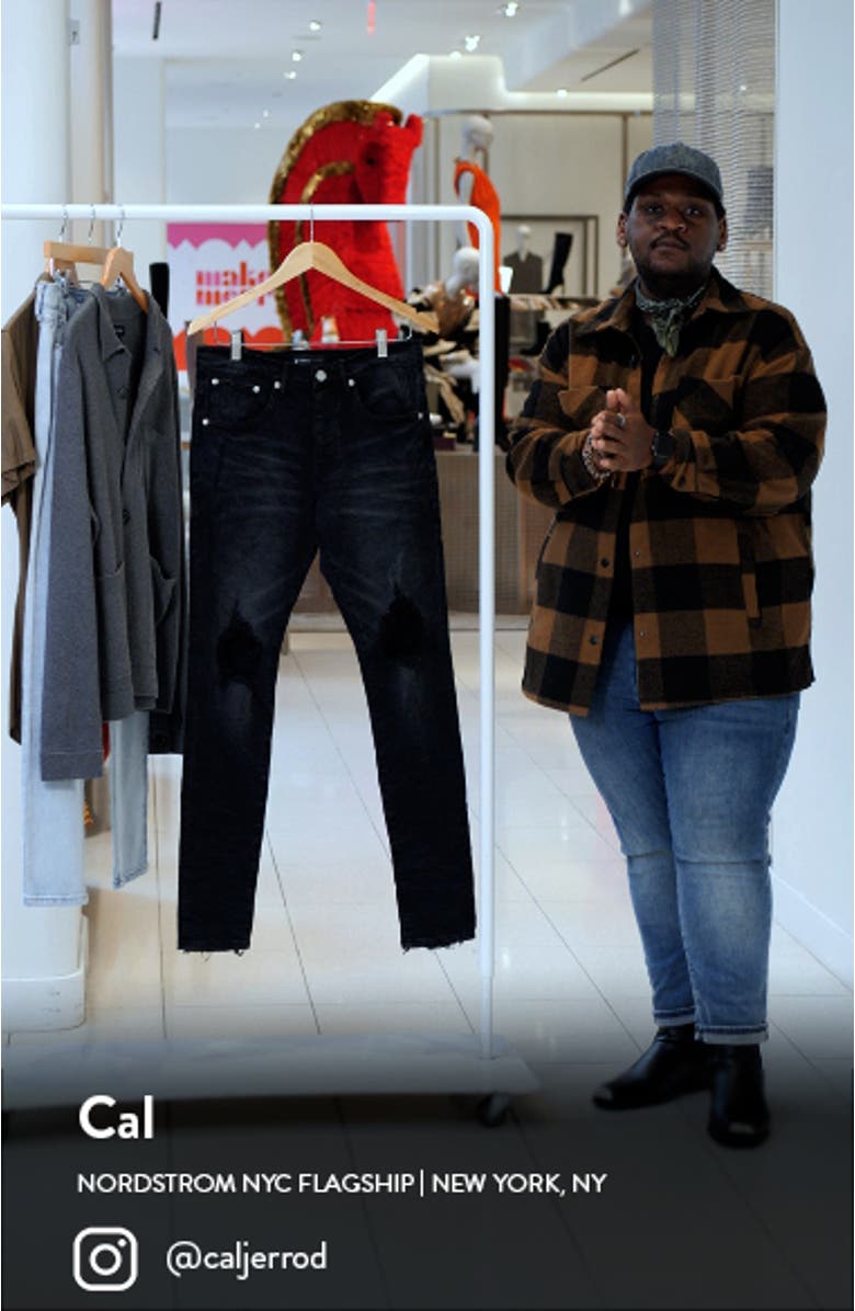 Ripped Knee Blowout Slim Jeans, sales video thumbnail