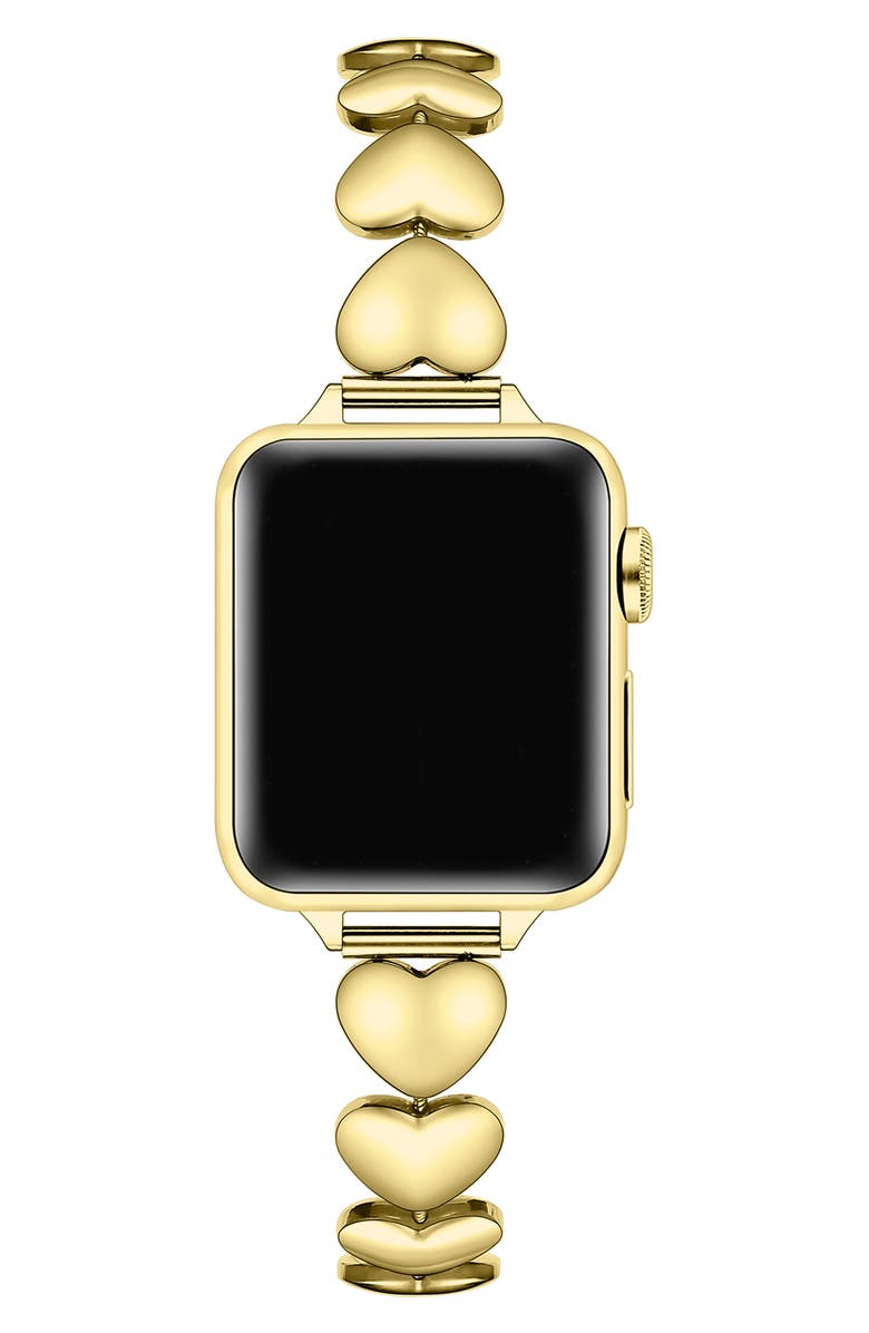 Posh Tech Lover Heart Bracelet, Alternate, color, Gold