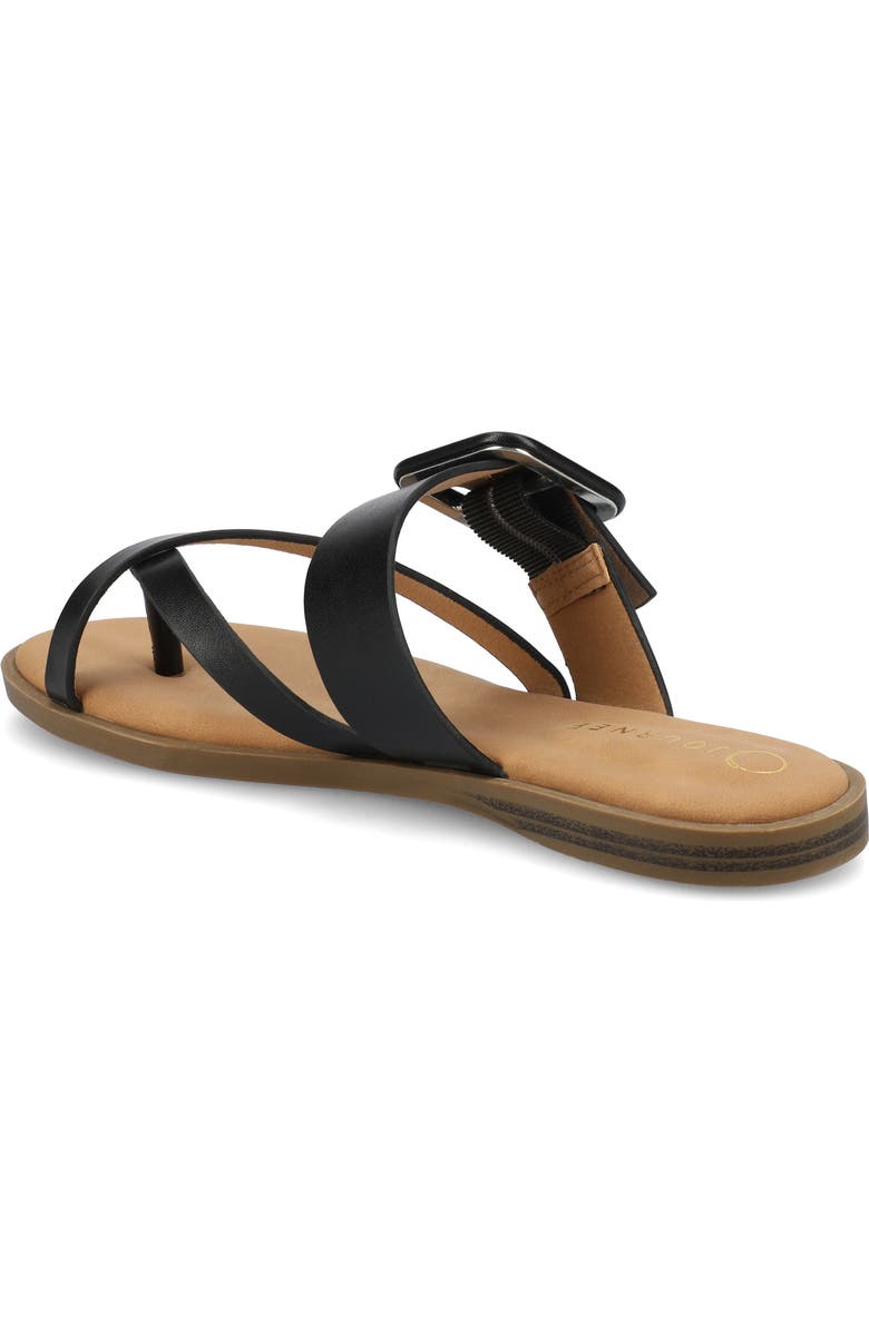 Journee Collection Layra Sandal, Alternate, color, Black Layra