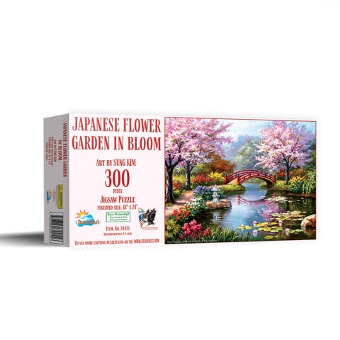 Japanese Garden in Bloom 300 piece Jigsaw Puzzle for Adults