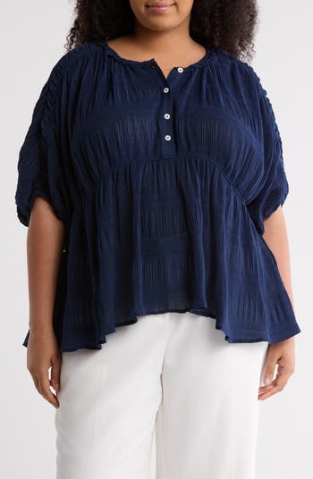 MAX STUDIO Textured Puff Sleeve Top | Nordstromrack MAX STUDIO Textured Puff Sleeve Top | Nordstromrack