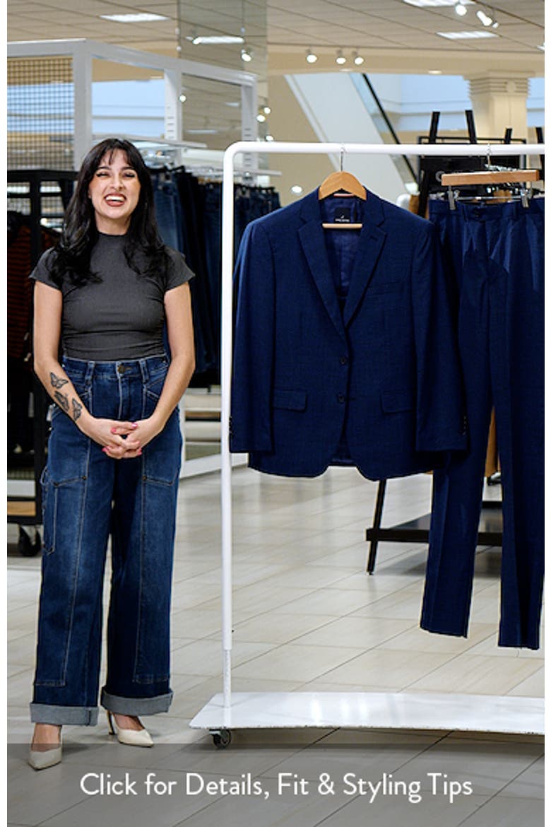 Modern Fit Medium Blue Méange Wool Suit video