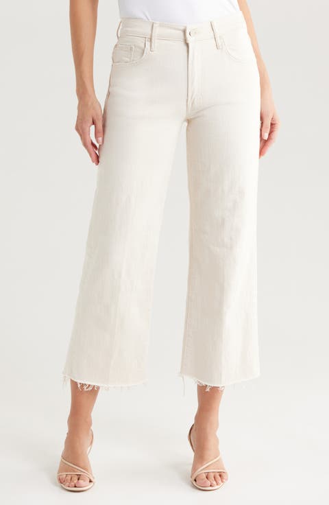 The Maven Mid Rise Fray Hem Ankle Jeans (Act Natural)