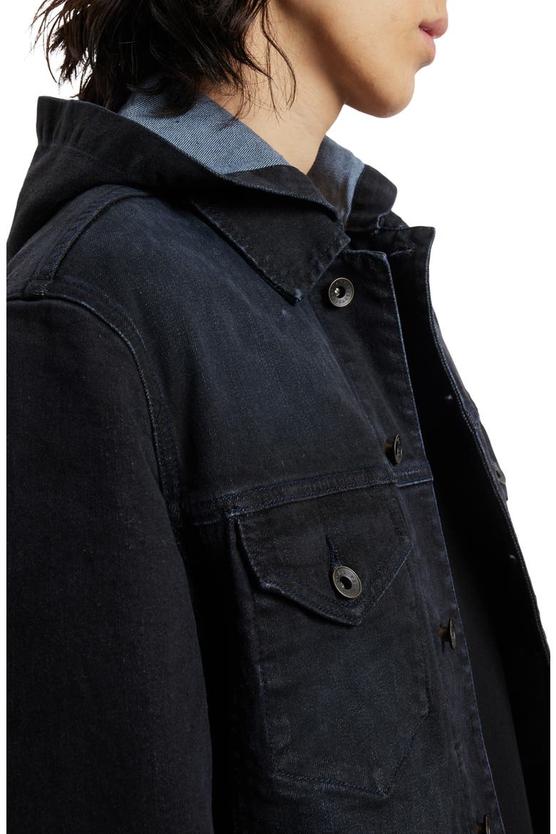 Denim Trucker Jacket, Alternate, color, BLUE BLACK