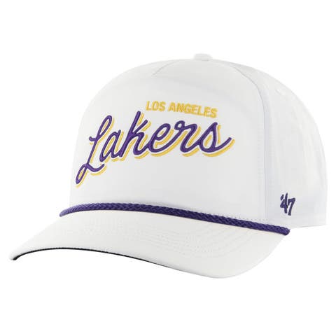 Men's '47 White Los Angeles Lakers Fairway Hitch brrr Adjustable Hat
