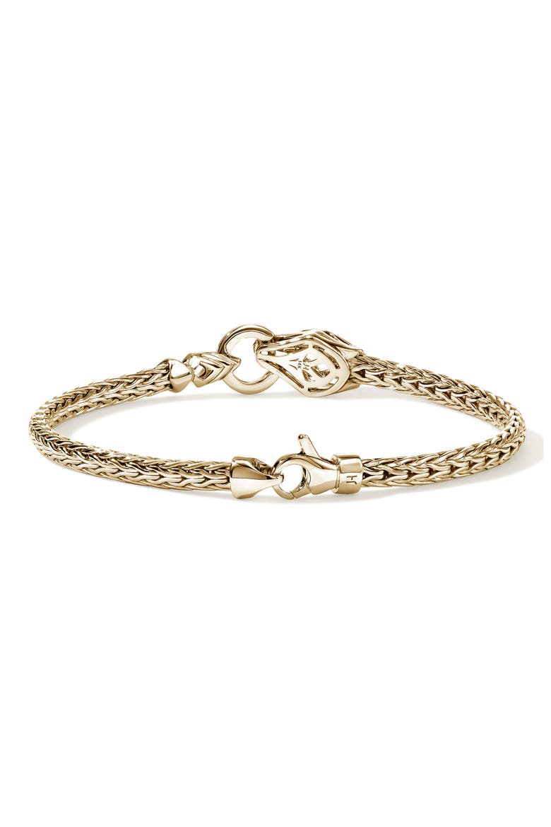Naga Bracelet, 14K Gold, Diamonds, Alternate, color, GOLD