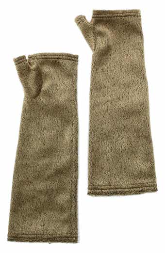 Portolano Textured Velvet Fingerless Gloves