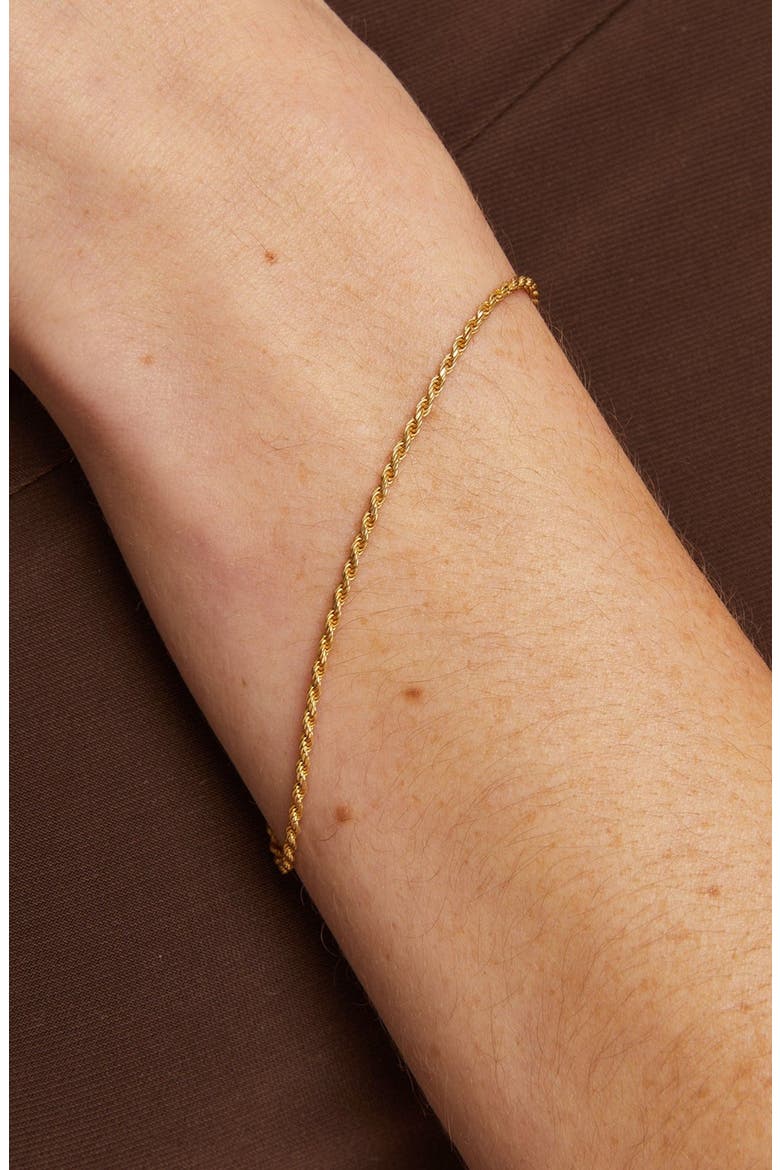Rope Chain Bracelet, Alternate, color, Yellow Gold Vermeil