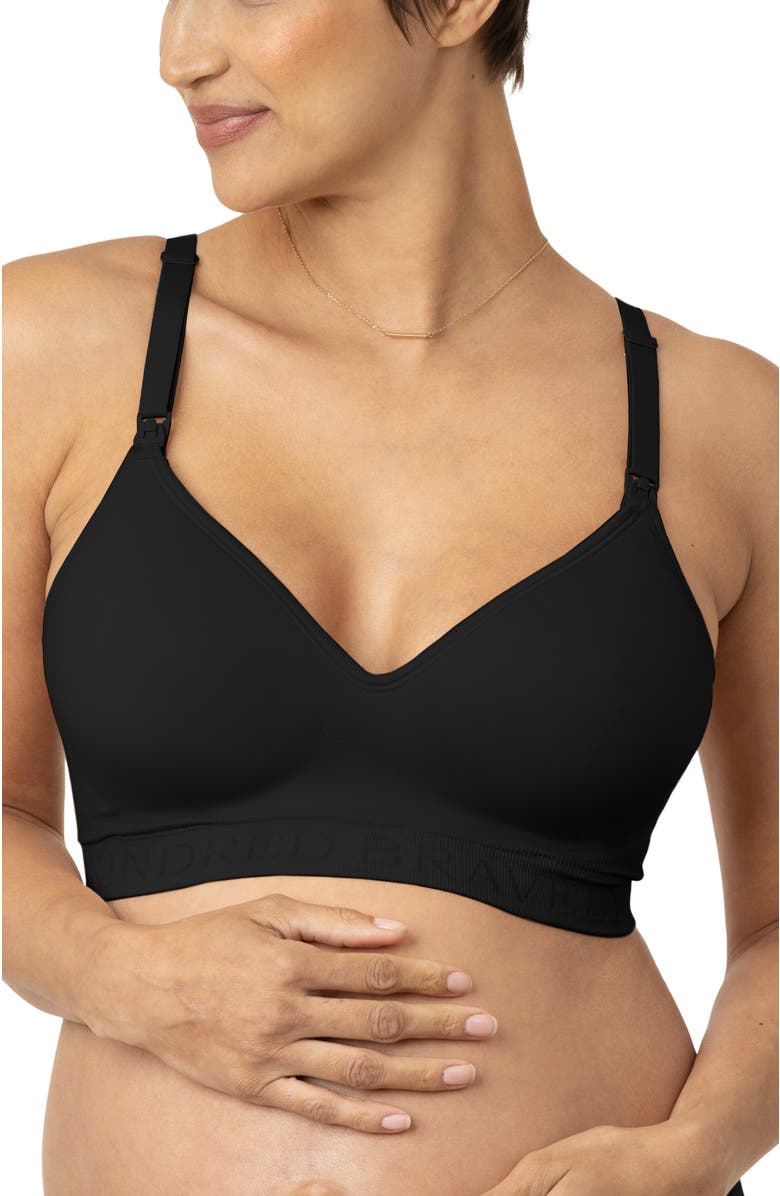 Kindred Bravely Sublime Contour Maternity & Nursing Bra-Sizing Available from B-D Cup, Main, color, Black