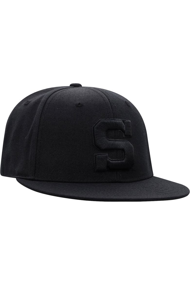 Men's Top of the World Penn State Nittany Lions Black On Black Fitted Hat, Alternate, color, Black