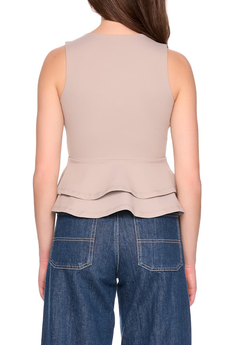 Tiered Ruffle Tank, Alternate, color, SANDSTONE