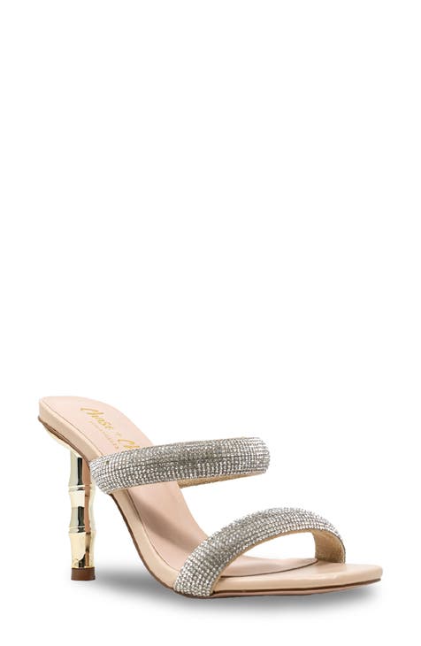 Beige Quilted Studded selling Square-Toe Slide - Women