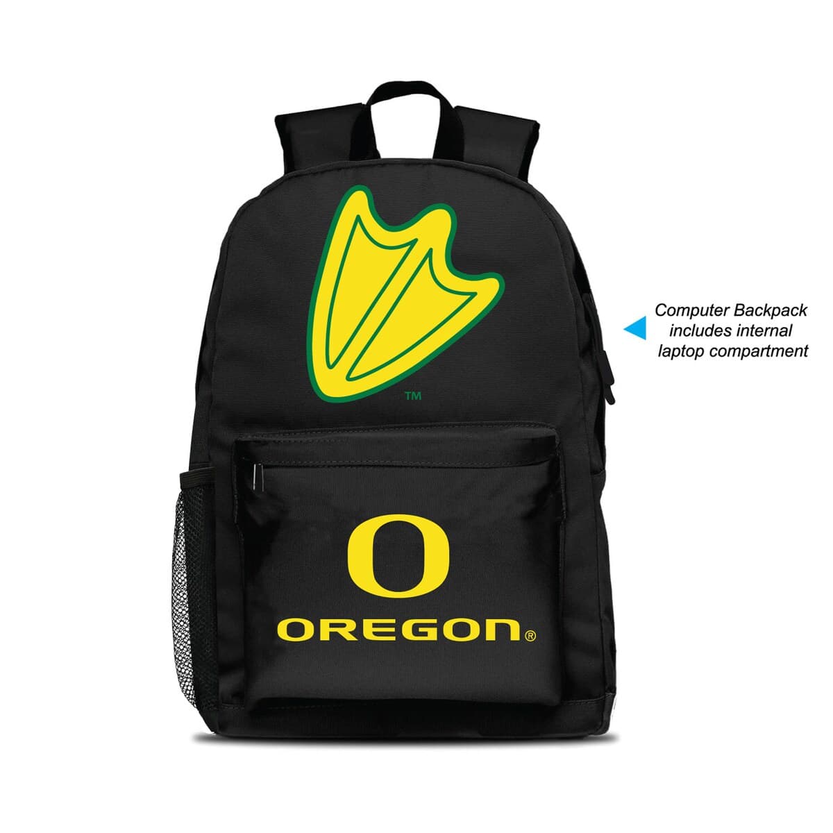 MOJO Oregon Ducks MOJO Large Logo Fan Backpack, Main, color, Black