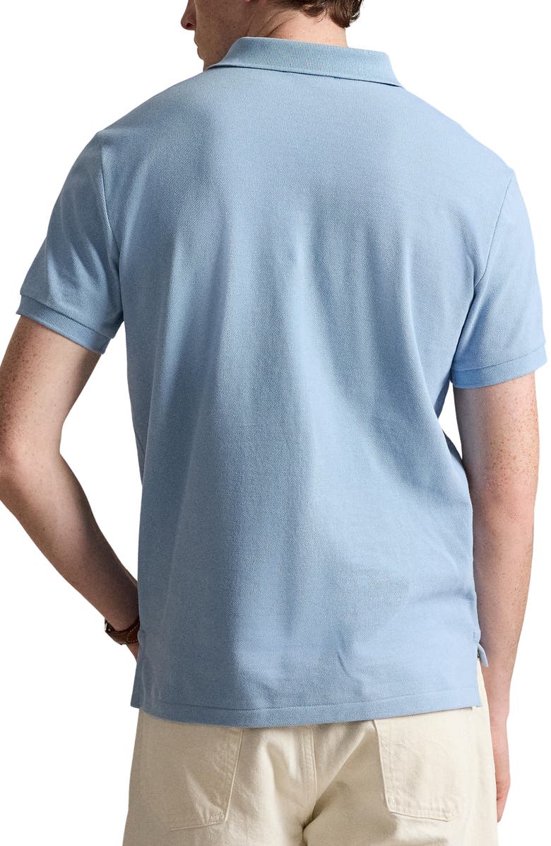 Polo Ralph Lauren Slim Fit Big Pony Piqué Polo, Alternate, color, Powder Blue