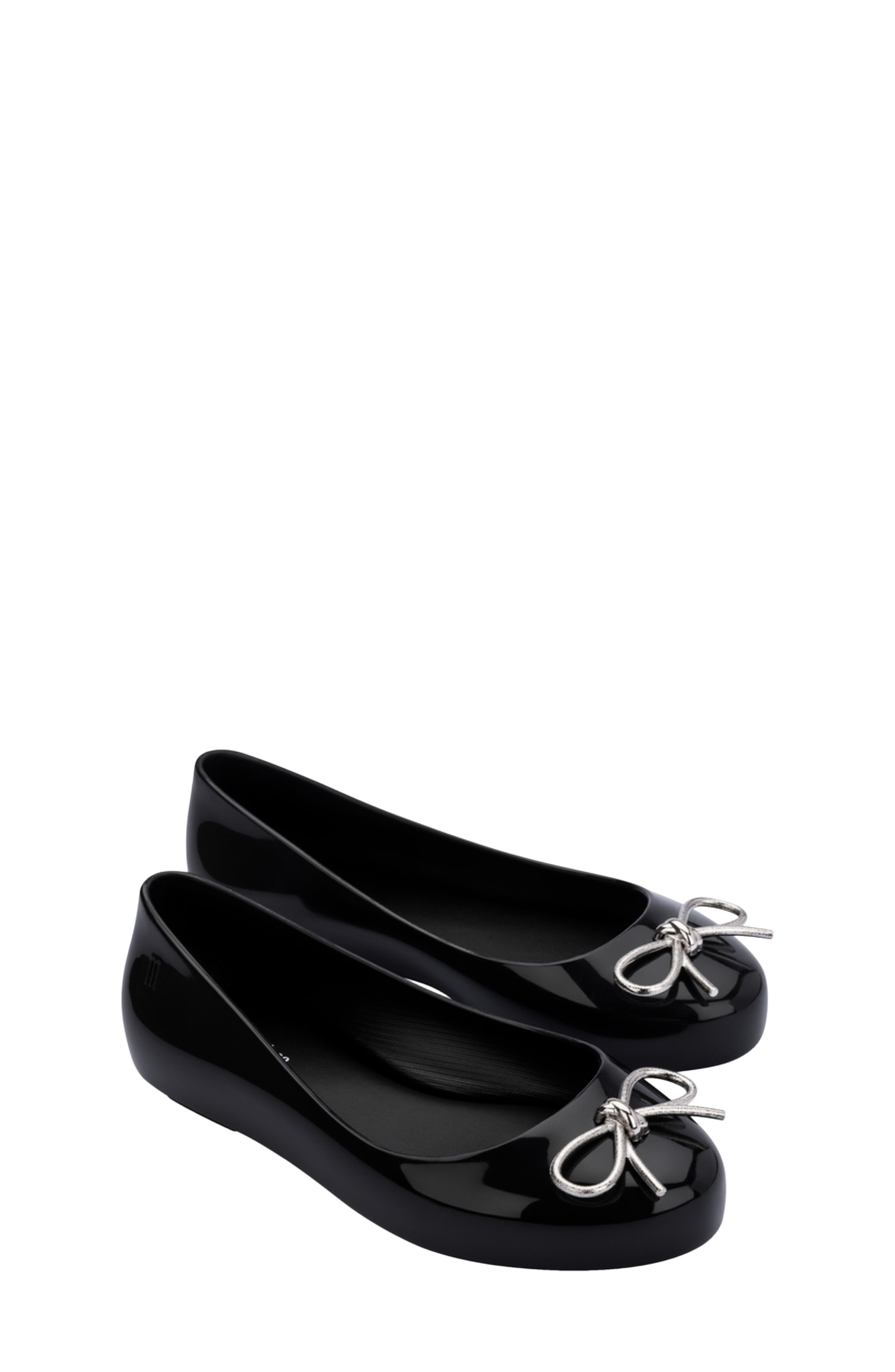 Mini Melissa Kids' Sweet Love Flat, Main, color, Black/ Onyx