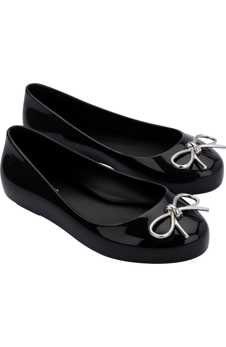 Mini Melissa Kids' Sweet Love Flat, Main, color, Black/ Onyx