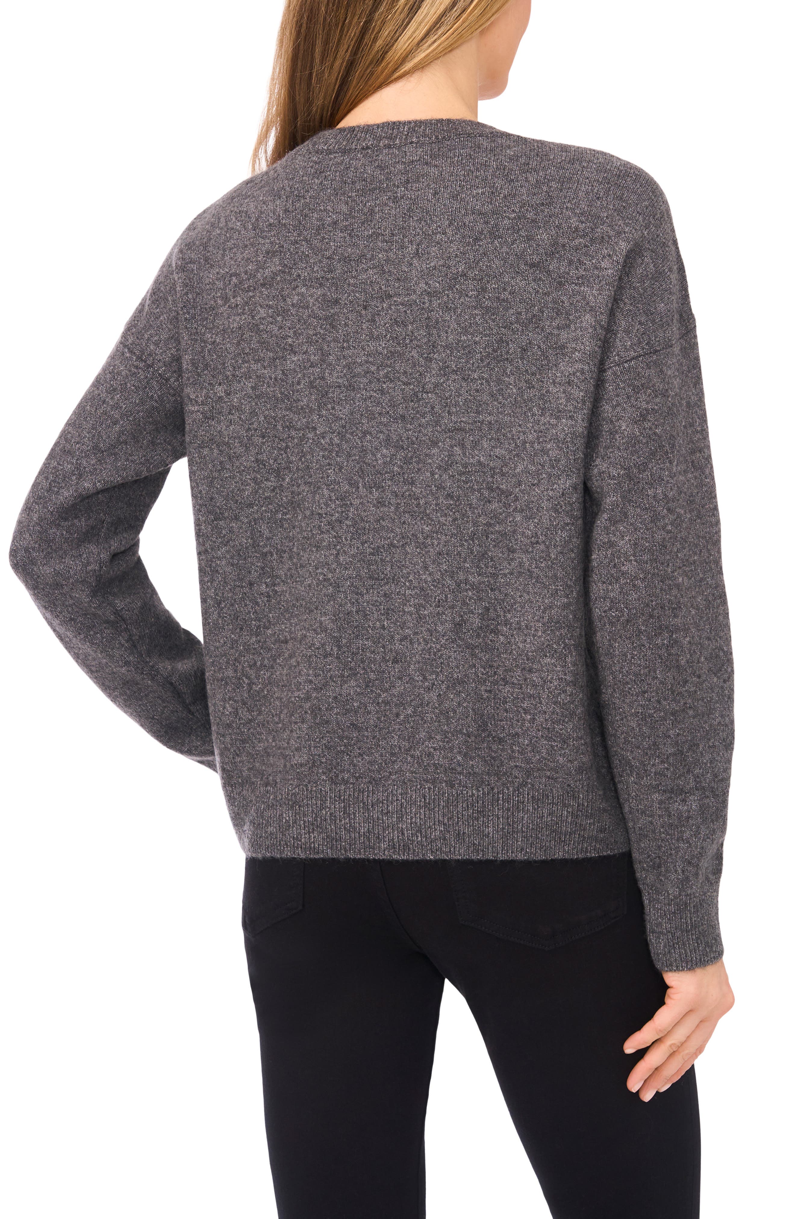 Floral Applique Sweater - image 2