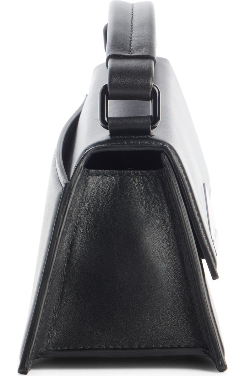 Acne Studios Mini Agost Distorted Leather Top Handle Bag, Alternate, color,