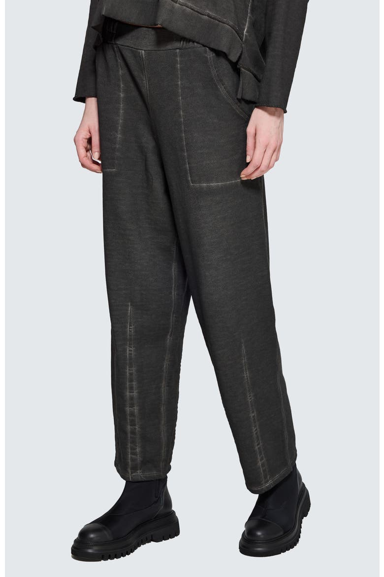 Tara Sculpted Tapered Pants, Main, color, Misty Black
