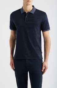 BOSS Phillipson Tipped Cotton Polo