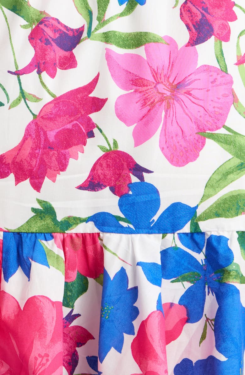 SUGARLIPS Liran Floral Melis Halter Minidress, Alternate, color, Pink-Blue