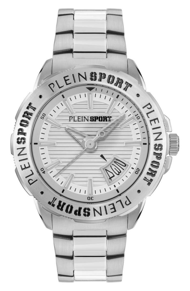 PLEIN SPORT Rampage Bracelet Watch, 44mm, Main, color, Stainless Steel