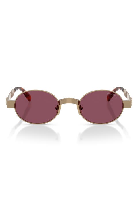 47mm Small Oval Sunglasses