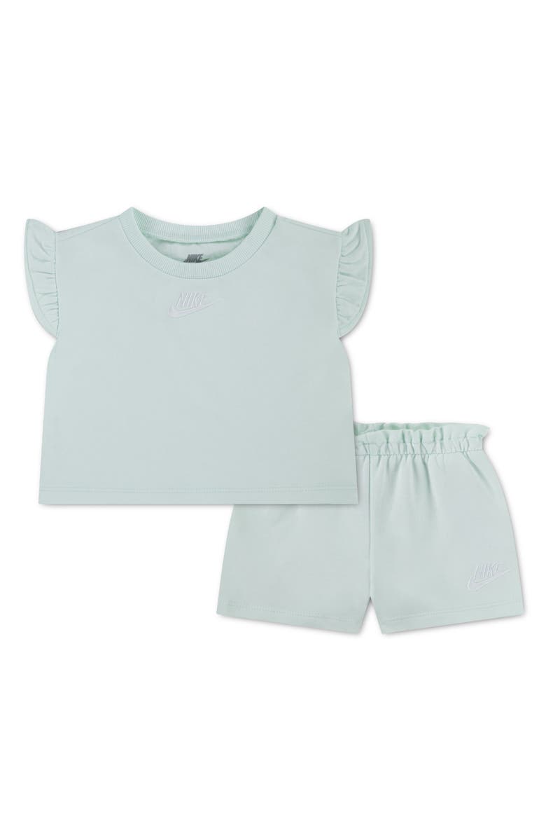 Nike French Terry T-Shirt and Shorts Set, Main, color, E8ubarely