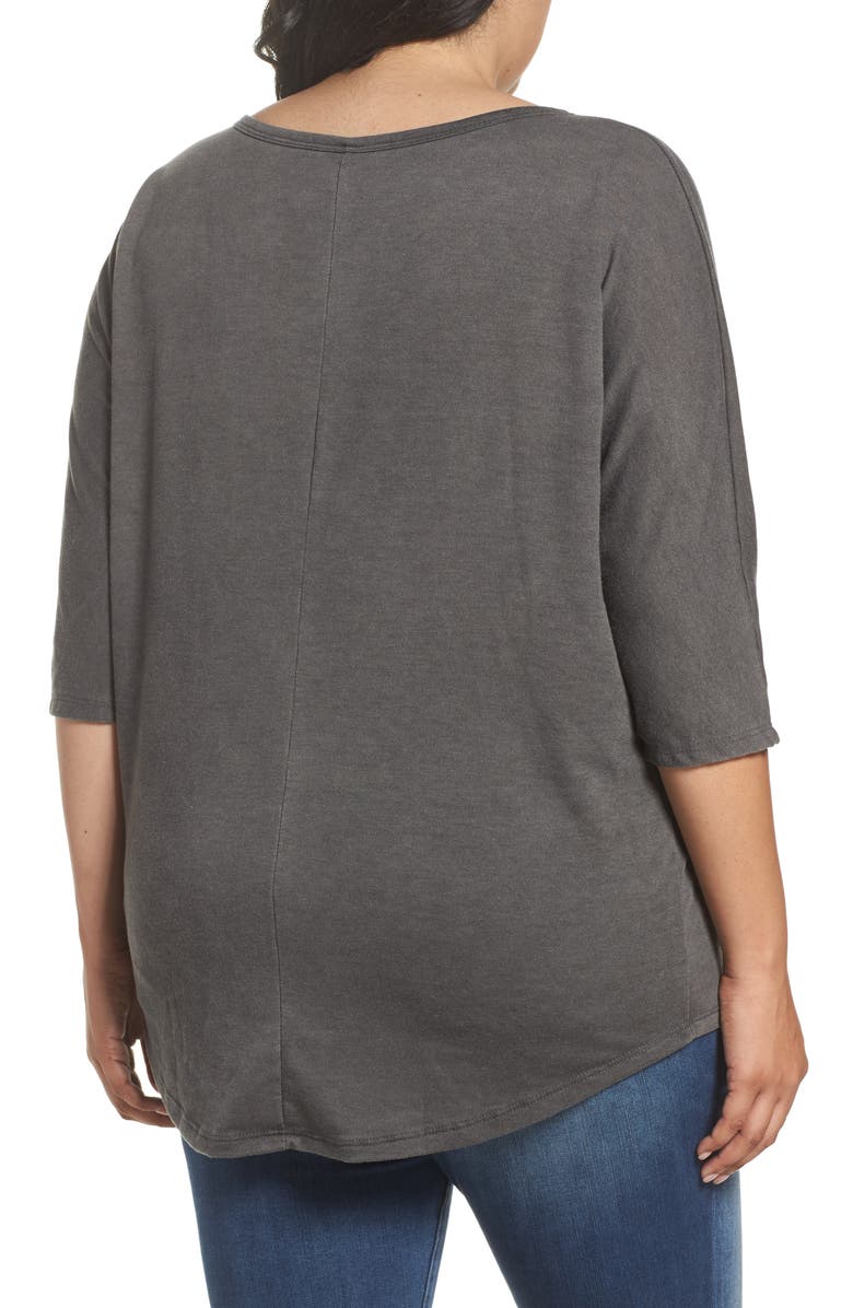 SLINK Jeans Dolman Sleeve Top, Alternate, color, Black