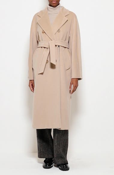 Max Mara Madame Double Breasted Wool Cashmere Belted Coat Nordstrom