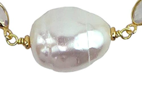 Panacea Freshwater Pearl Necklace In White