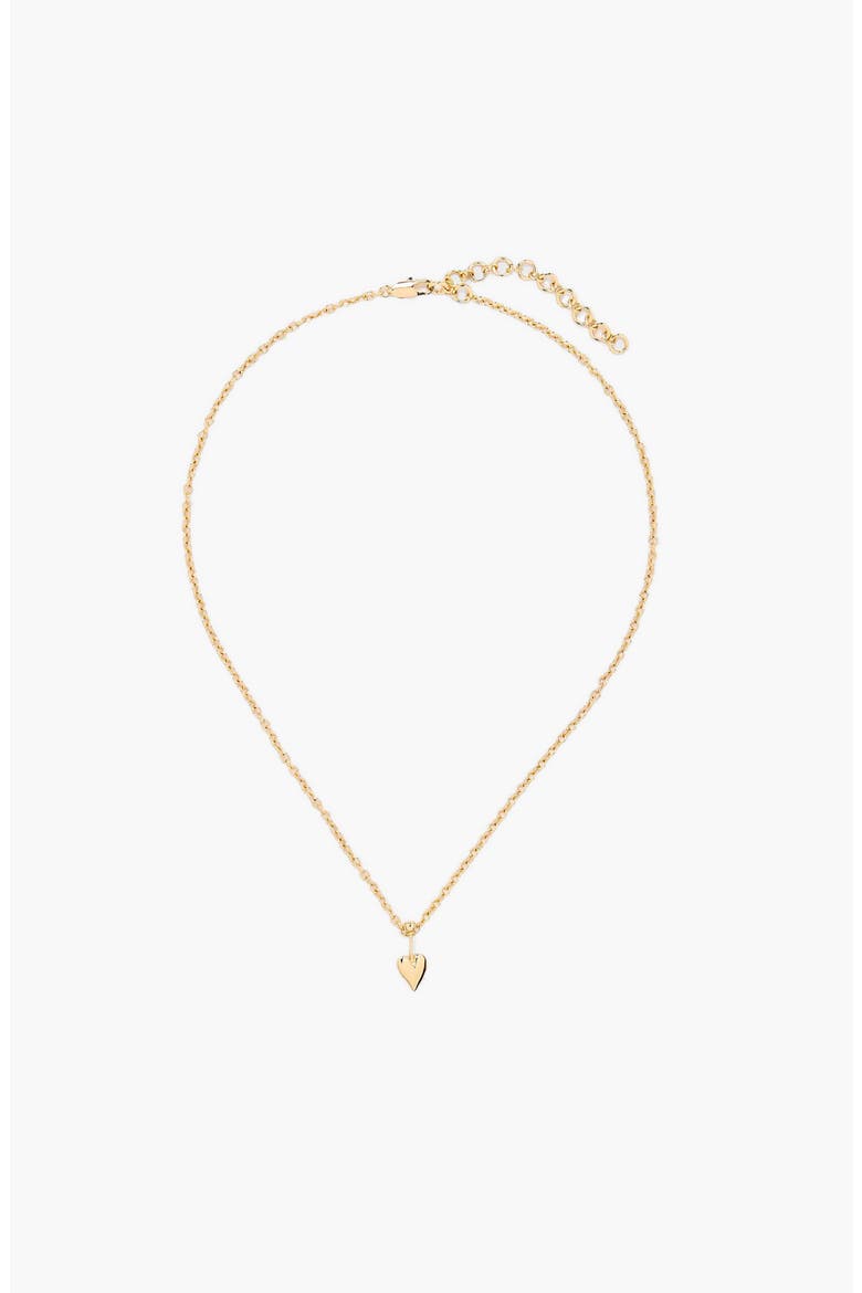 Loff Mini Heart Pin Choker in Gold, Main, color, Gold