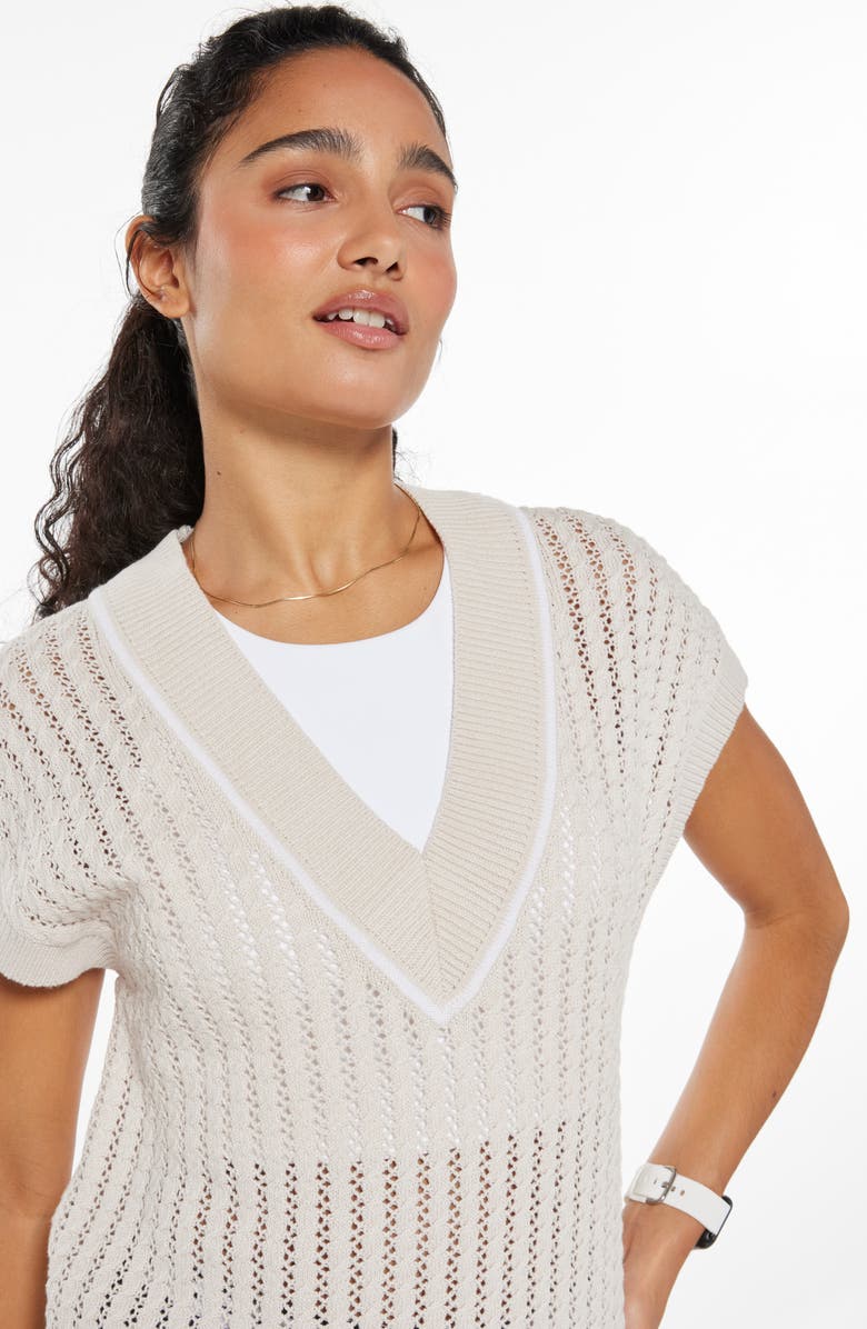 Recess Pickleball x Zella Court Sweater Vest, Alternate, color, Grey Moonbeam