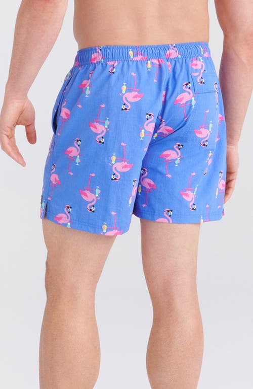 Saxx Go Coastal 2-in-1 Volley Swim Shorts In Flocktail Hour-sport Blue