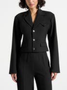 Manière De Voir Prisca Tailored Cropped Blazer