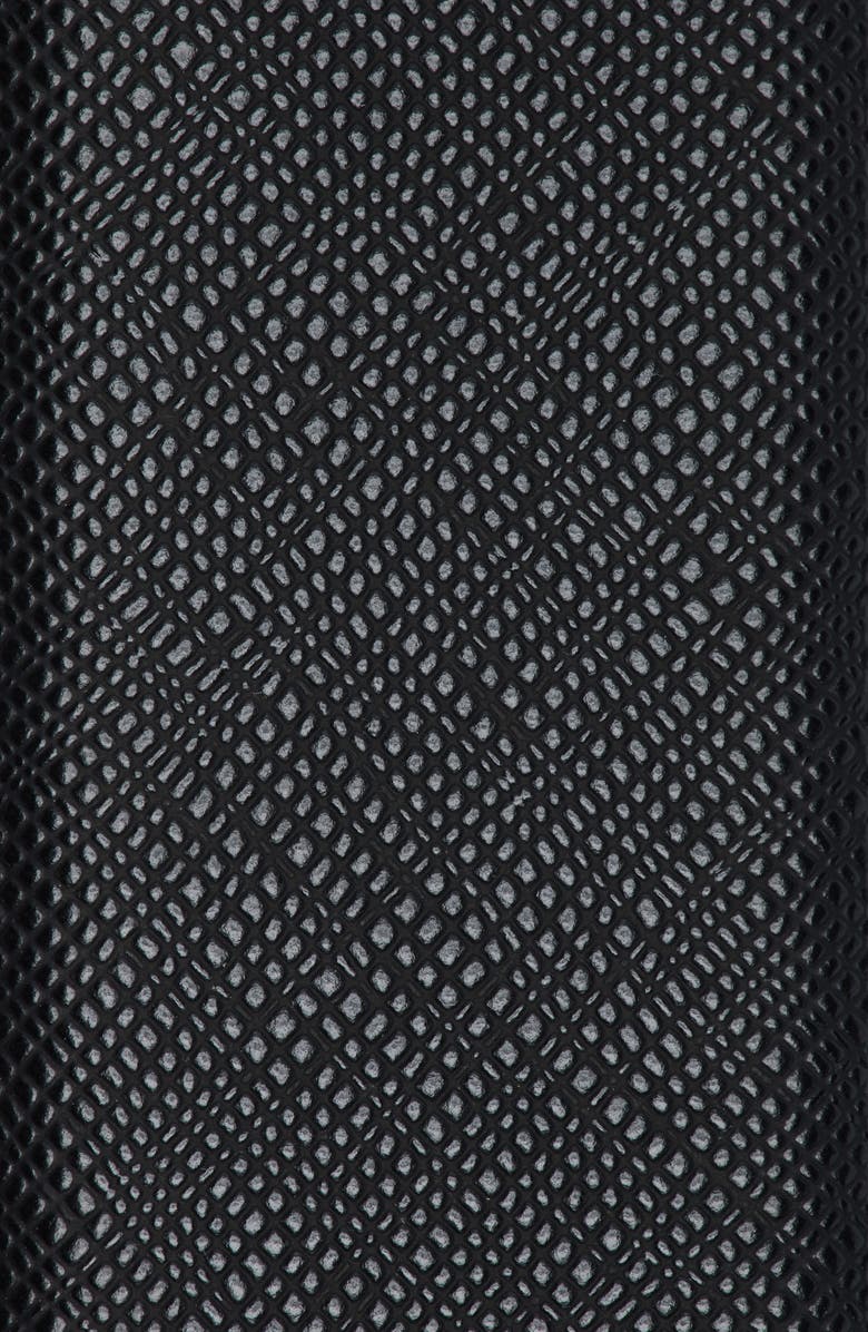 Nine West 32mm Saffiano Keeper Belt, Alternate, color, Black Silver