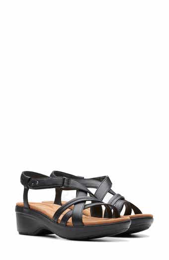 Clarks Women s Kassanda Lily Sandal Black 8.5 W