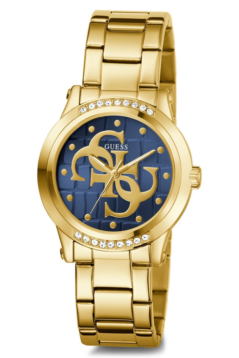 Quattro 'G' Bracelet Watch, 36mm, Alternate, color, BLUE